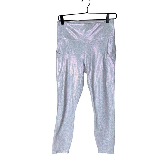 Fabletics Pants - Fabletics Women size M‎ Pureluxe Holographic Leggings w/Pockets Mermaid Fairy